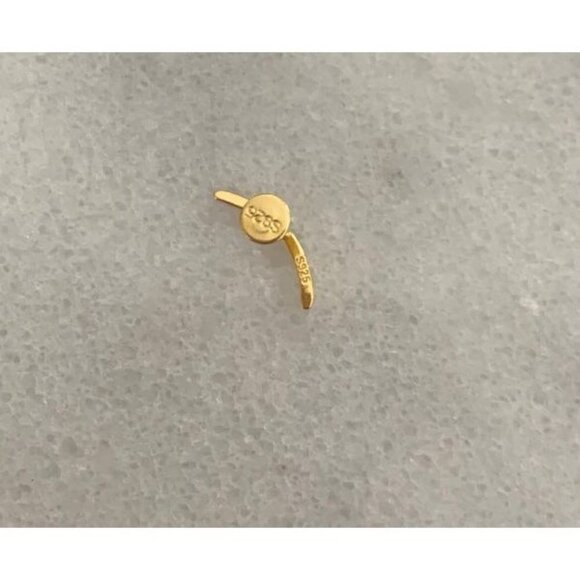 18k Gold Arch Cartilage Earring Brand New - Picture 2 of 4